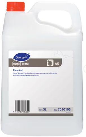 DIVERSEY SUMA AUTOMATIC DISHWASHER RINSE AID A5 5LT
