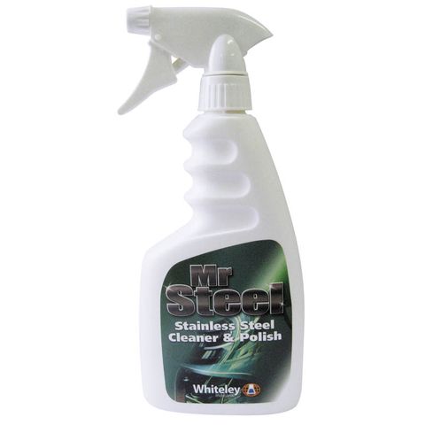 WHITELEYS MR STEEL STAINLESS STEEL CLEANER & POLISH 500ml