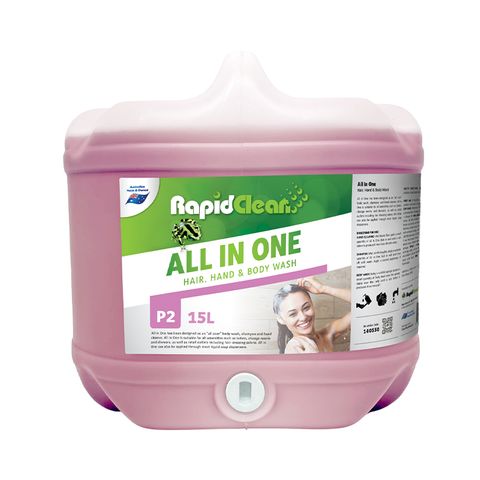 RAPIDCLEAN ALL IN ONE HAIR, HAND & BODY WASH 15L