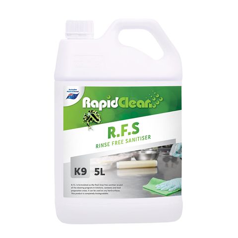 RAPID RINSE FREE SANITISER R.F.S   5 Lt