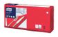 TORK 2 PLY QUARTERFOLD LUNCH NAPKINS RED - BOX OF 2000