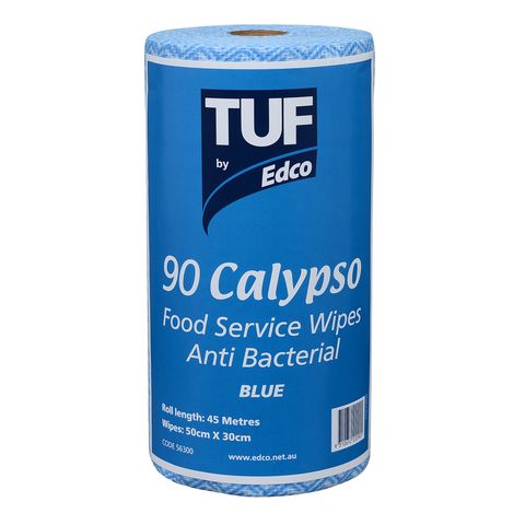 TUF CALYPSO FOOD SERVICE WIPES ROLL BLUE