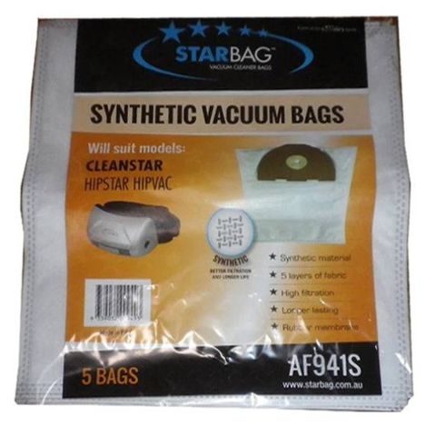 STARBAG HIPSTAR SYNTHETIC VACUUM BAGS 5 PACK