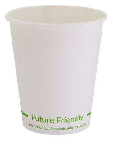 WHITE SINGLE WALL COFFEE CUPS 8oz 1000 CTN