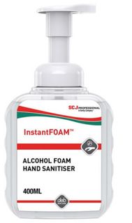 DEB INSTANTFOAM HAND SANITISER PUMP BOTTLE 400ml - BOX OF 6