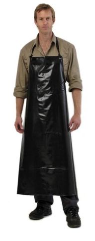 PVC APRON FULL LENGTH BLACK