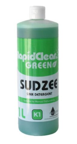 RAPIDCLEAN SUDZEE DISHWASHING LIQUID 1L