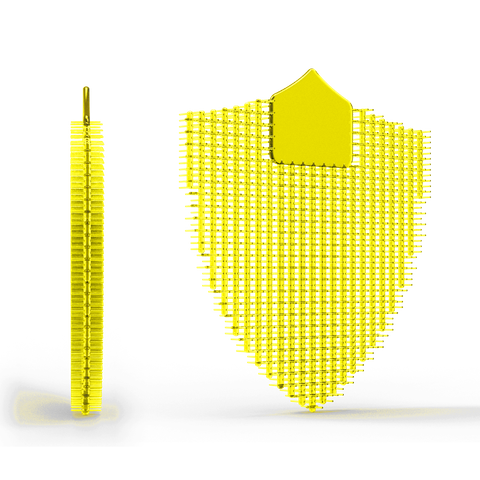URINAL WAVE SCREEN SHIELD LEMON DOUBLE SIDED (1)