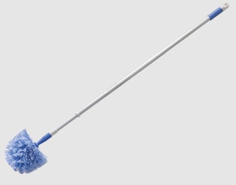 OATES DOMED ROUND EDGE COBWEB BROOM & EXTENSION HANDLE