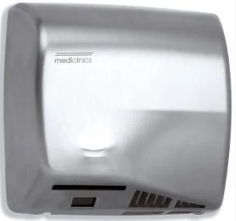 MEDICLINICS HAND DRYER SPEEDFLOW PLUS AUTOMATIC S/S SATIN