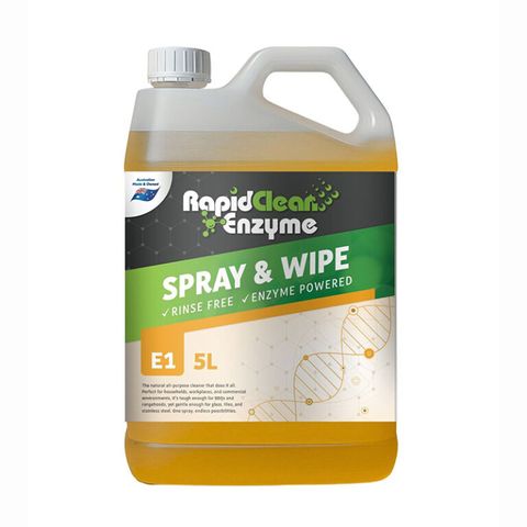 RAPIDCLEAN ENZYME SPRAY & WIPE 5LT