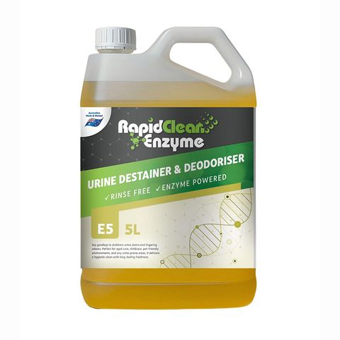 RAPIDCLEAN ENZYME URINE DESTAINER & DEODORISER 5LT