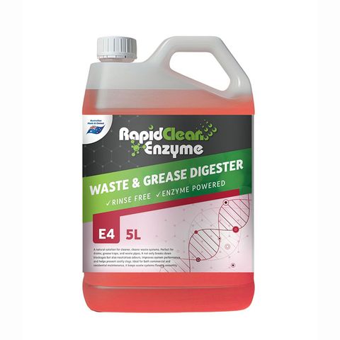 RAPIDCLEAN ENZYME GREASE & WASTE DIGESTER 5LT