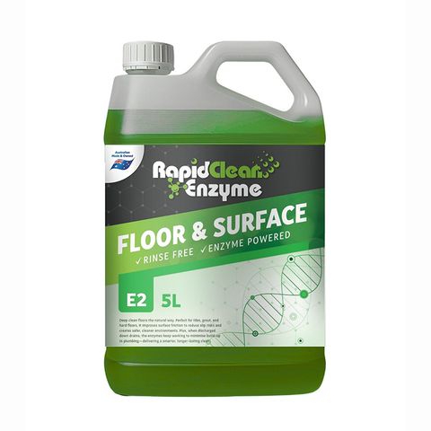 RAPIDCLEAN ENZYME FLOOR & HARD SURFACE CLEANER 5LT