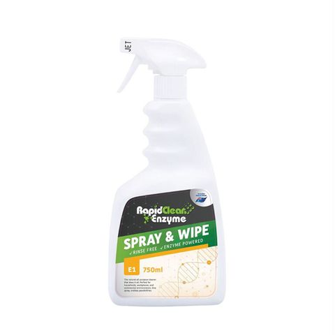 RAPIDCLEAN ENZYME SPRAY & WIPE 750ML