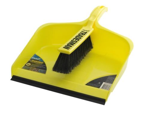 OATES TRADESMAN EXTRA LARGE DUST PAN & BRUSH SET