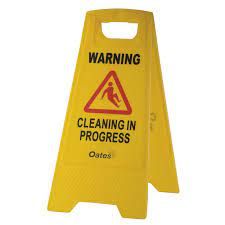 CAUTION SIGN  CLEANING IN PROGRESS
