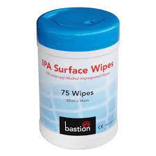 IPA SURFACE WIPES 75 SHEETS PER CANISTER