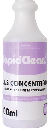 RAPIDCLEAN R.F.S CONCENTRATE 500ML SCREEN PRINTED BOTTLE ONLY