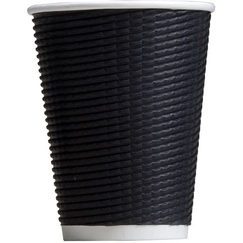 12oz TRIPLE WALL CHARCOAL COFFEE CUP - BOX OF 500