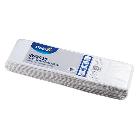 OATES HYPRO DISPOSABLE MF PAD WHITE 25 PACK