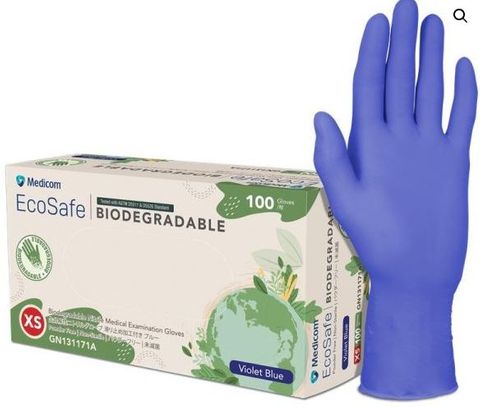 ECOSAFE BIO-D NITRILE GLOVES SMALL 100 PACK