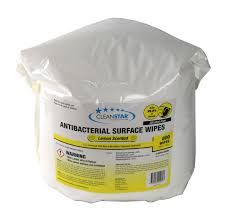 ANTIBACTERIAL SURFACE WIPES 800 PER ROLL BOX OF 2