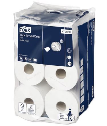 TORK T9 2 PLY SMARTONE MINI TOILET ROLL 7740 SHEETS