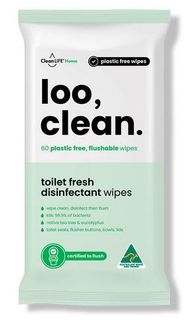 CLEANLIFE LOO CLEAN TOILET WIPES PACK OF 60