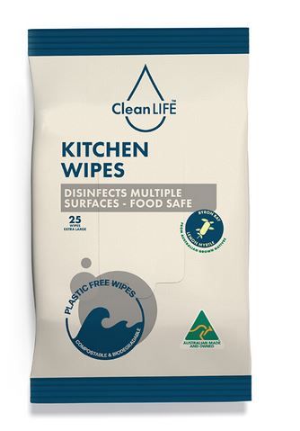 CLEANLIFE KITCHEN WIPES PACK OF 25