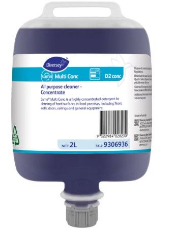 SUMA MULTI CONC D2 ALL PURPOSE CLEANER 3 x 2L