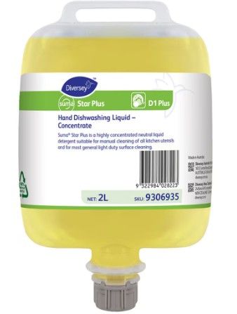 SUMA STAR PLUS D1 MANUAL DISHWASHING LIQUID 3 x 2L