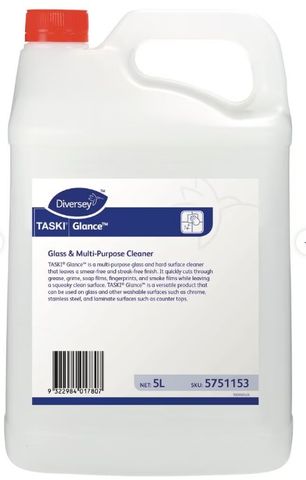 DIVERSEY GLANCE GLASS CLEANER 5LT