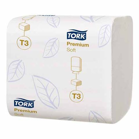 TORK T3 PREMIUM 2 PLY INTERFOLD TOILET PAPER