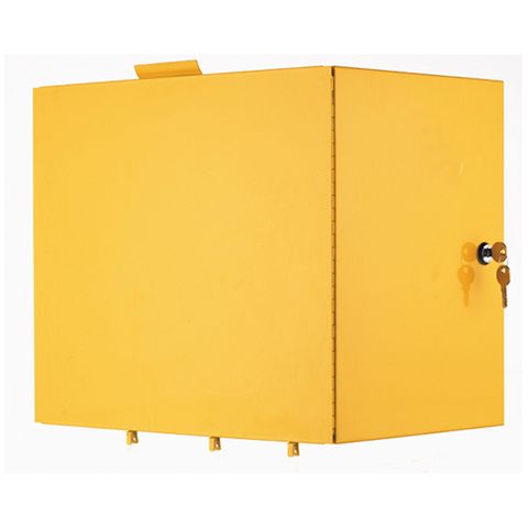 JANITOR CART LOCKING COMPARTMENT YELLOW