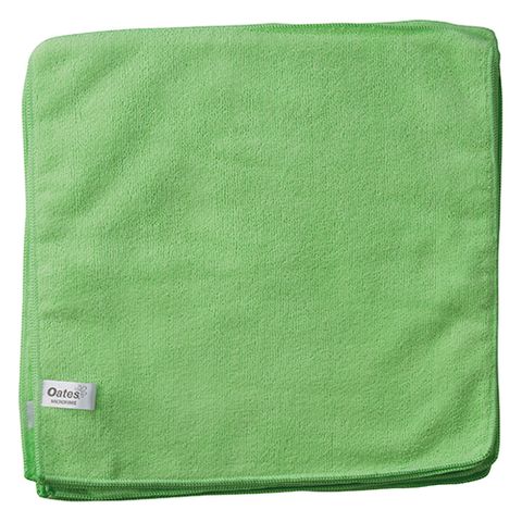 OATES VALUE MICROFIBRE CLOTH PACK 10 GREEN