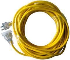 25M 10AMP YELLOW EXTENSION LEAD