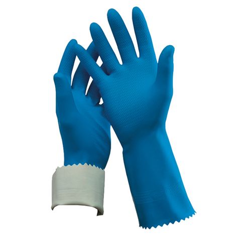 R84 FLOCK LINED RUBBER GLOVE SIZE 8