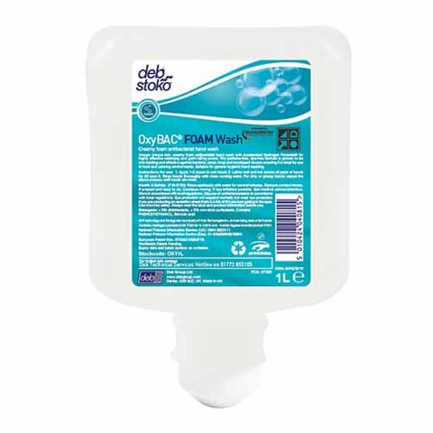 DEB OXYBAC FOAMING ANTI BAC WASH  6 X 1Lt
