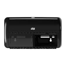 TORK T4 TWIN TOILET PAPER DISPENSER BLACK