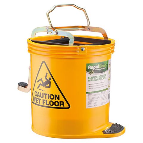 165427 - RAPID WRINGER ROLLER MOP BUCKET YELLOW