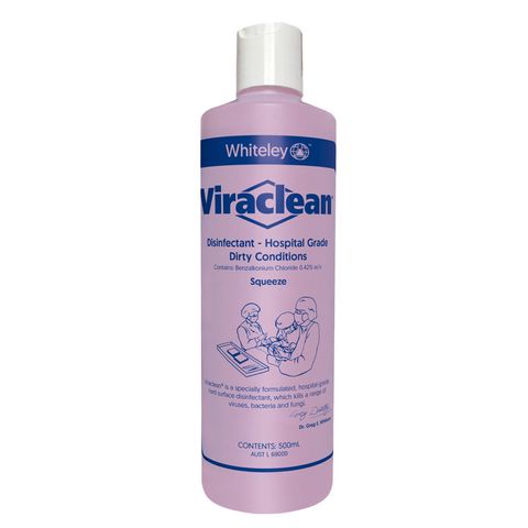VIRACLEAN HOSPITAL GRADE DISINFECTANT 500ML WITH PRESS LID