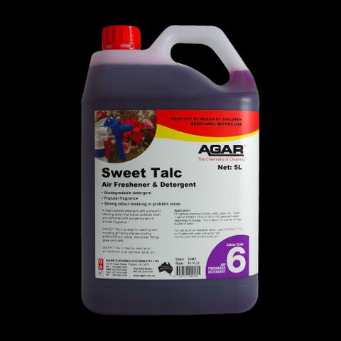 AGAR SWEET TALC AIR FRESHENER & DETERGENT 5LT