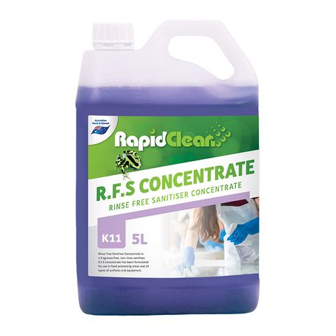 RAPIDCLEAN R.F.S CONCENTRATE FOOD GRADE SANITISER 5LT