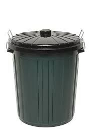 EDCO PLASTIC GARBAGE BIN & LID 55L GREEN