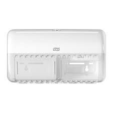 TORK T4 TWIN TOILET PAPER DISPENSER WHITE