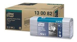 TORK 3 PLY ADVANCED WIPER BLUE W4 FOLDED