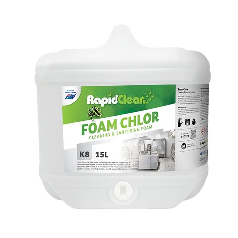 RAPID FOAM CHLOR SANITISING FOAM 15 Lt