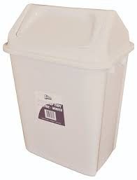 EDCO SWING TOP TIDY BIN 20 Lt WHITE