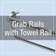 GRAB RAIL WITH TOWEL RAIL